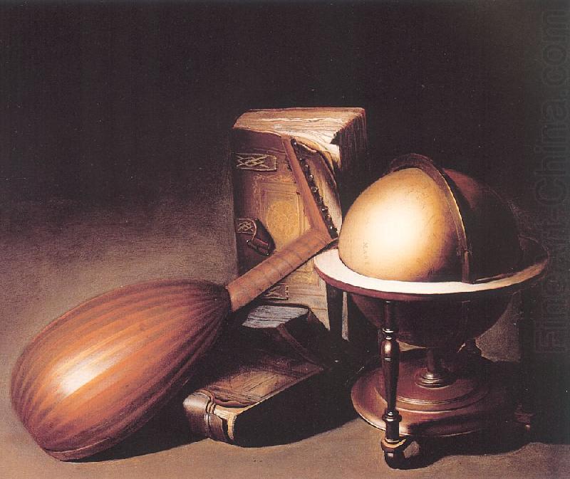 Still Life with Globe, Lute, and Books, DOU, Gerrit